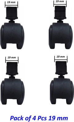 Biway 19 mm Wheels for Home Air Cooler, Room Cooler, Personal Air Cooler Appliance Furniture Caster(Pack of4)