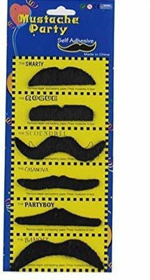 KANABEE Full Beard Fake Moustache(Black)