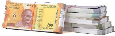 kettoby Dummy Indian Rupees Currency Notes FAKE CURRENCY 8*6 NAKLI NOTE TOYS FOR KIDS note Gag Toy(Multicolor)