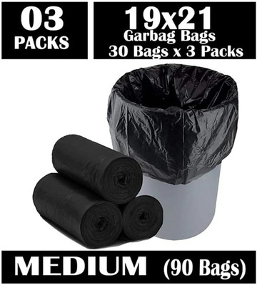 Crasts Medium Garbage Bag(3 Bags)