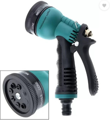 MASAGRO Garden Hose Nozzle Spray Gun with 8 Adjustable Watering Patterns 250 L Hand Held Sprayer(Pack of 1)