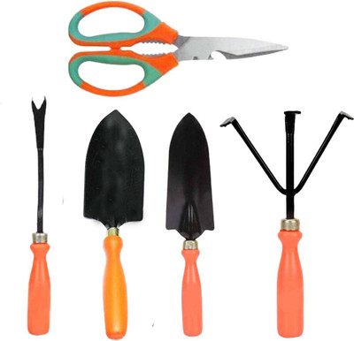 JSGARDENTOOLS 5 Gardening Tool Set Garden Tool Kit(5 Tools)