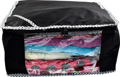 Ology High Quality Wardrobe storage organizer Storage bag Keeping Saree,Salwar,suite,blouse,etc Newnonplainblack1pc(Black)