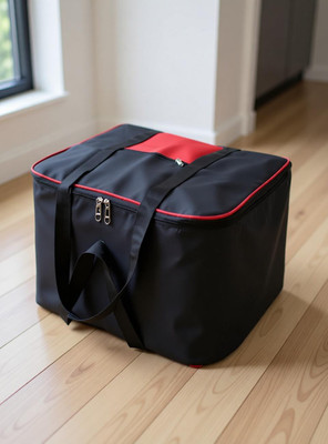 S.V.Enterprises Clothes Storage Organizer /Blanket Cover and Strong Handle Multi Purpose Underbed Foldable Storage Bag(Black red)