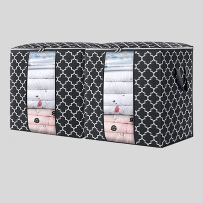 STORAZE PVC Large Blanket Clothes Organization and Storage Containers for Bedding GARMENT COVER deal from flipkart