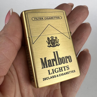 Peshkar PM-----GOLD PM MARBO LIGHTER Pocket Lighter(GOLD)