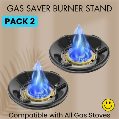 Guggu Gas Saver (Burner Stand) Gas Energy Saving for Kitchen & 4 Supported Legs_2B374 3 kg Roaster(Black)