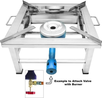 Helton surya Stainless Steel Manual Gas Stove(1 Burners)