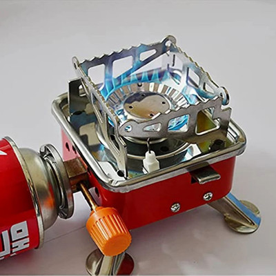 ENMORA Best Portable Gas Stove For Camping Picnic Cooking Mini Gas Stove DXG21 Stainless Steel Manual Gas Stove(1 Burners)