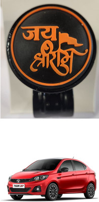 E-Shoppe Metal Car Steering Knob(Black, Orange)