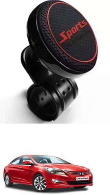 E-Shoppe Aluminium Car Steering Knob(Black, Red)