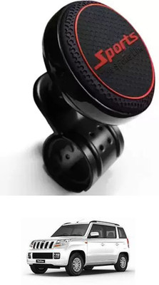 E-Shoppe Aluminium Car Steering Knob(Black, Red)