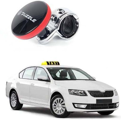 CCE Plastic Car Steering Knob(Red, Black)