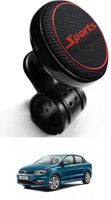 E-Shoppe Aluminium Car Steering Knob(Black, Red)