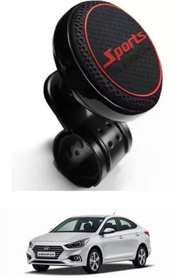 E-Shoppe Aluminium Car Steering Knob(Black, Red)