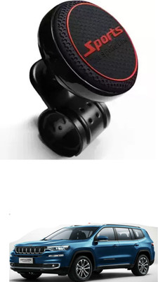 E-Shoppe Aluminium Car Steering Knob(Black, Red)
