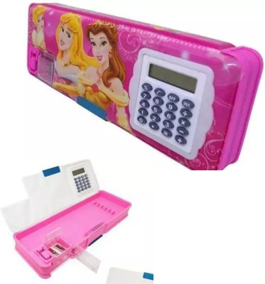 Extraposh NEW PINK BARBIE CALCULATOR GEOMETRY FOR GIRLS IN PINK Geometry Box(Pink)