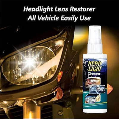 SCENTORA Headlight Lens and Glass Restorer, Cleaner & Shiner for Vehicles Headlight Cleaning Kit(100 ml)
