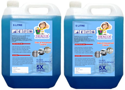 swacch Glass Cleaner I Surface Glass Cleaner Liquid For Kitchen & Home Combo Pack(2 x 5 L)