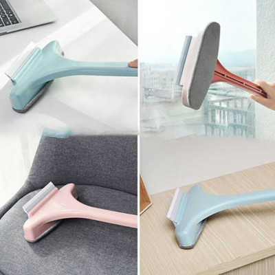 Masox Store Multifunction Double Sided Telescopic Cleaner 2 in 1 Window Mesh Screen Brush K2 Sponge Wet and Dry Brush(Multicolor)