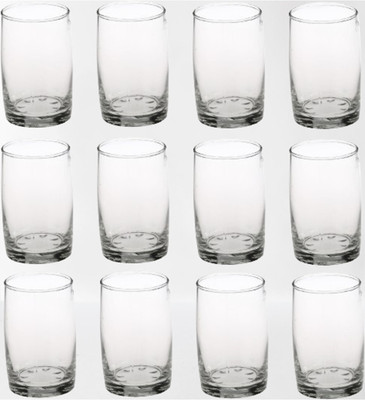 AFAST (Pack of 12) Sleek Glassware: Lifting Your Sips to Unforgettable Moments -C105 Glass Set Water/Juice Glass(270 ml, Glass, Clear)