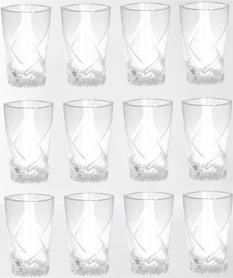 1st Time (Pack of 12) Party Perfect Glasses: Making Every Moment Unforgettable- D106 Glass Set Water/Juice Glass(280 ml, Glass, Clear)