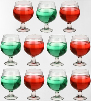 Somil (Pack of 11) Party Perfect Glasses/ Mug: Making Every Moment Unforgettable - B243 Glass Set Wine Glass(300 ml, Glass, Clear)