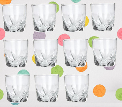 AFAST (Pack of 11) Party Perfect Glasses: Making Every Moment Unforgettable -E35 Glass Set Whisky Glass(250 ml, Glass, Clear)