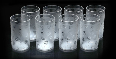 (Pack of 6) Premium Quality Unbreakable Prism Design Plastic Glass Glass Set Glass Set(300 ml, Plastic)