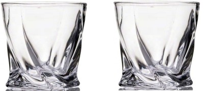 Somil (Pack of 2) Multipurpose Drinking Glass -B178 Glass Set Whisky Glass(270 ml, Glass, Clear)