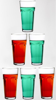 AFAST (Pack of 6) Sleek Glassware: Lifting Your Sips to Unforgettable Moments -C131 Glass Set Water/Juice Glass(300 ml, Glass, Clear)