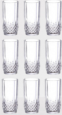 Somil (Pack of 9) Party Perfect Glasses/ Mug: Making Every Moment Unforgettable - B159 Glass Set Water/Juice Glass(200 ml, Glass, Clear)