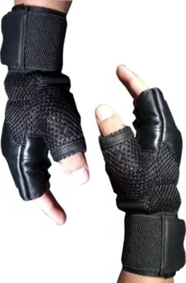 Tahiro Black Gym & Fitness Gloves(Black)
