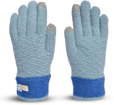 LOOM LEGACY Checkered Winter Women Gloves