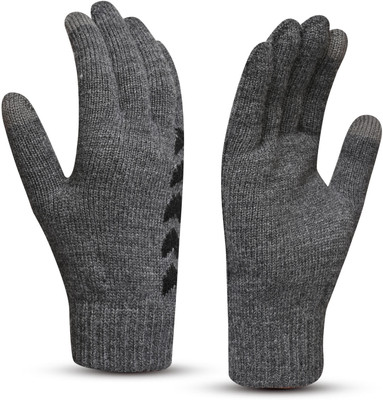 DesoRia Self Design, Printed Winter Men Gloves