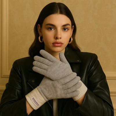 DesoRia Self Design Winter Women Gloves
