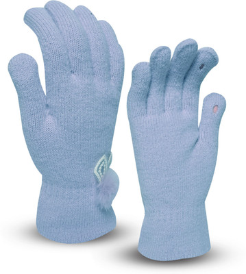LOOM LEGACY Self Design, Solid Winter Women Gloves