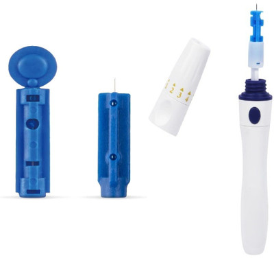 GOXNOR 1 Lancing Device With 50 Round Lancet Glucometer Lancets(50)