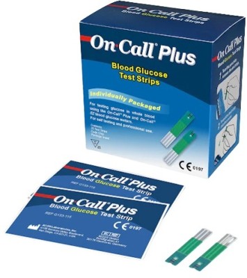 LISAMED On Call Plus Blood Glucose Test Strips 50 Only (Meter Not Included) 50 Glucometer Strips