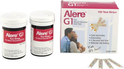 Alere G1 AGM-4000 (Pack of 100) WITH BOX 100 Glucometer Strips