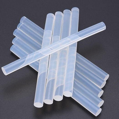 Browndy Hot Melt Glue Sticks, 11mm x 200mm glue sticks Glue Gun Sticks(Set of 10, White-Transparent)
