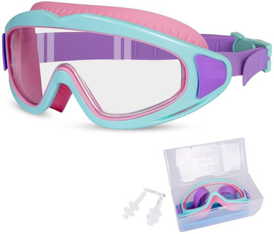 ELIE INDIA Kids Swimming Goggles UV Anti-Fog Adjustable Strap Pool Glasses Set Case Swimming Goggles