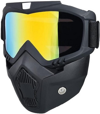 ADONYX motorbike-goggles Motorcycle Face Mask Shield Goggles Off Road Motocross Blowtorch  Safety Goggle(Free-size)