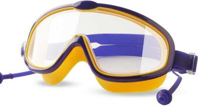 LILPLANET Swimming Goggles Reflective Yellow Navy Swimming Goggles(Yellow, Purple)