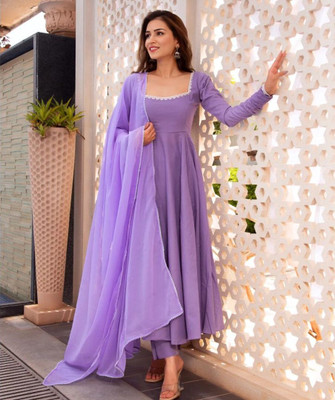 LADY SHOPI Flared/A-line Gown(Purple)