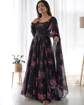 Ugaan Anarkali Gown(Black)