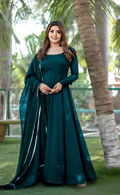TISVARA Anarkali Gown(Light Green)