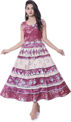 sanracchna fabricss Flared/A-line Gown(Multicolor)
