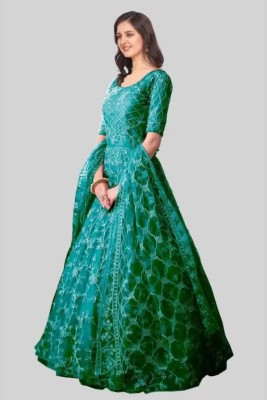 clowom Anarkali Gown(Green)