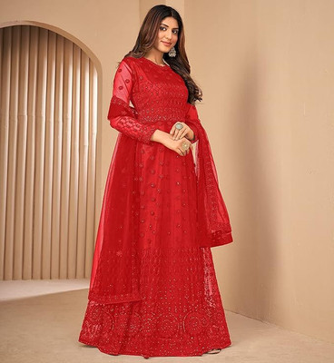 Miara Anarkali Gown(Red)